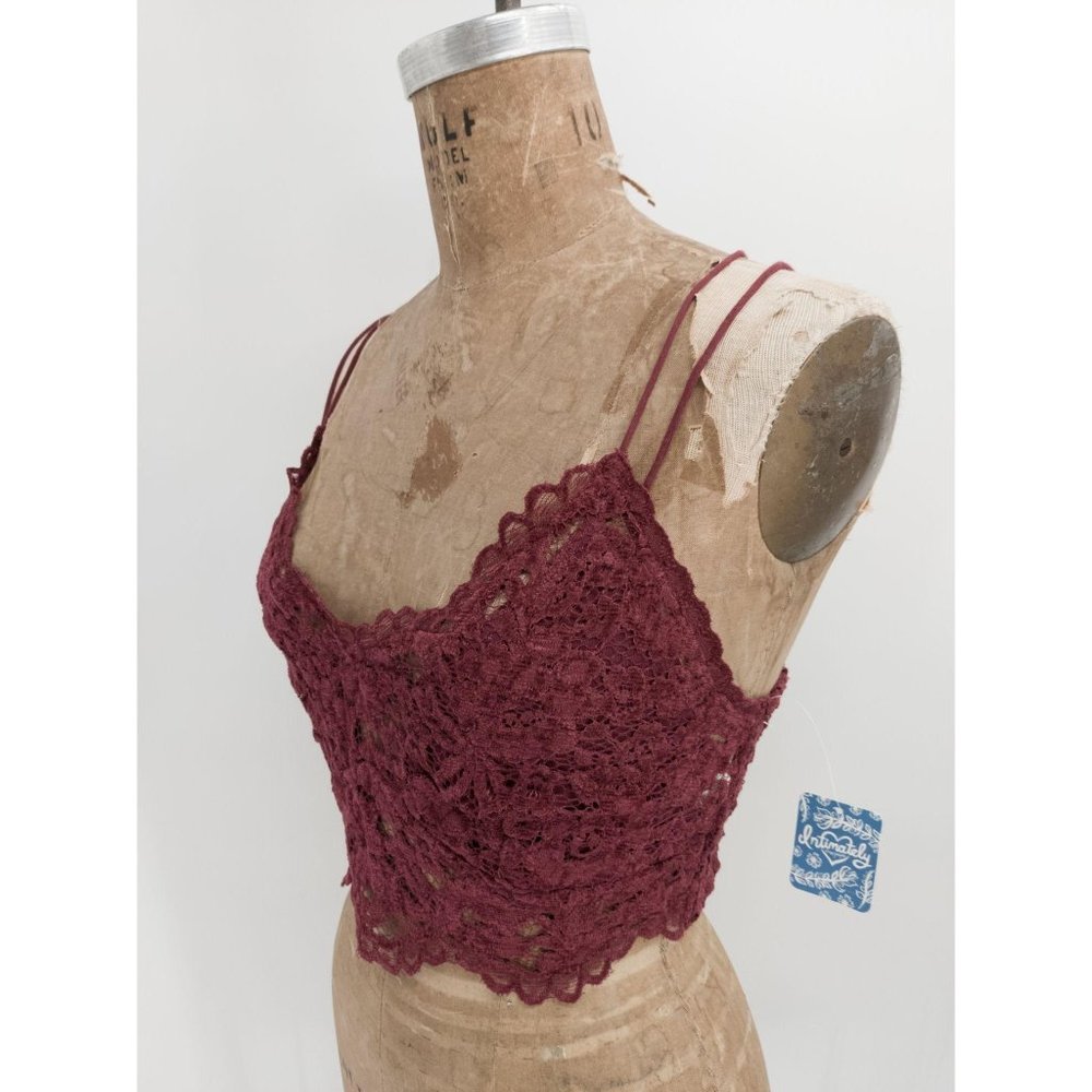 Free People Celine Bralette in Mulberry NEW - Picture 4 of 4